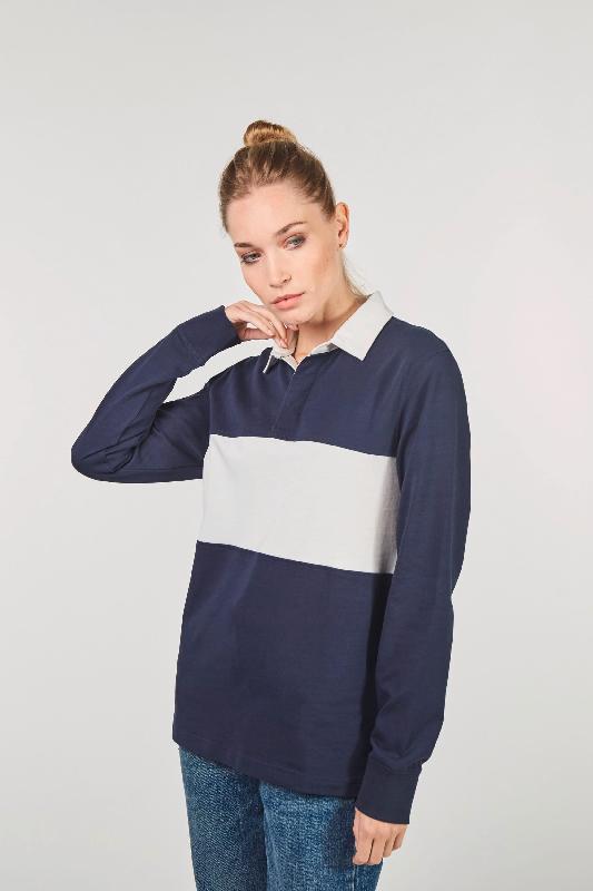 Polo Rugby manches longues - Réf: PA429 - 100% coton - Marque PROACT - Disponible jusqu'à la taille 5XL_4