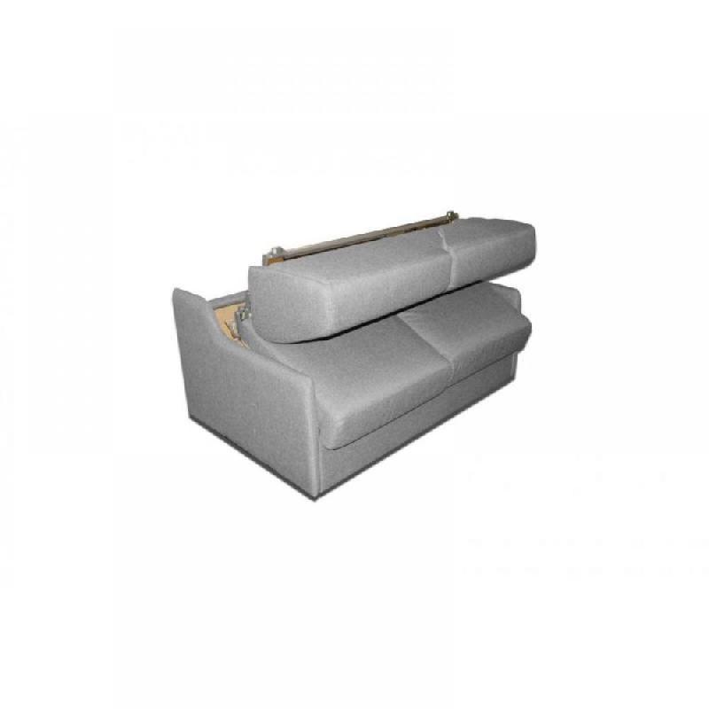 Canapé lit convertible 4 places Luna - ouverture express 160 cm - tweed gris - matelas 16 cm_4