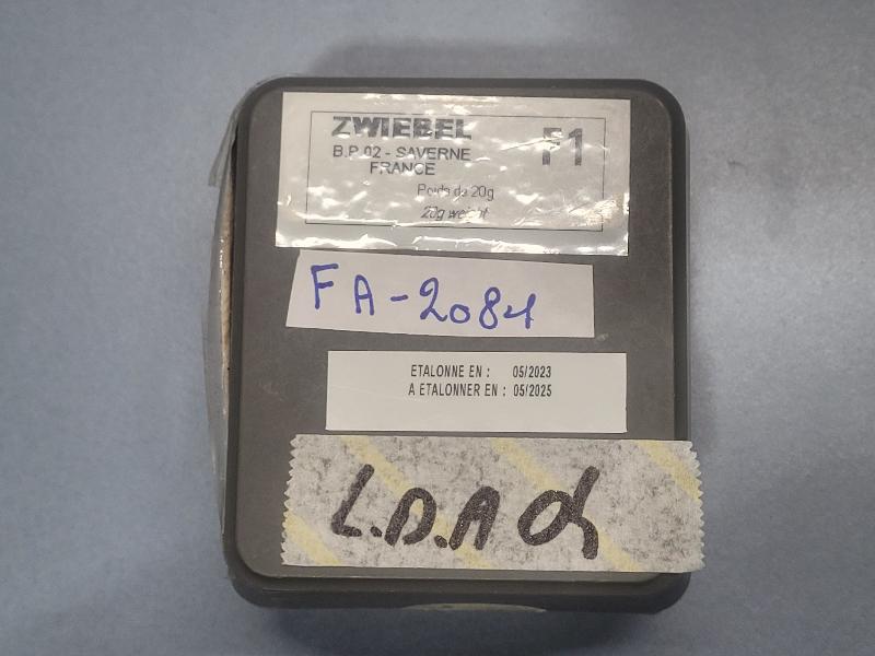 Poids d'étalonnage ZWIEBEL 20g classe F1 INOX_4