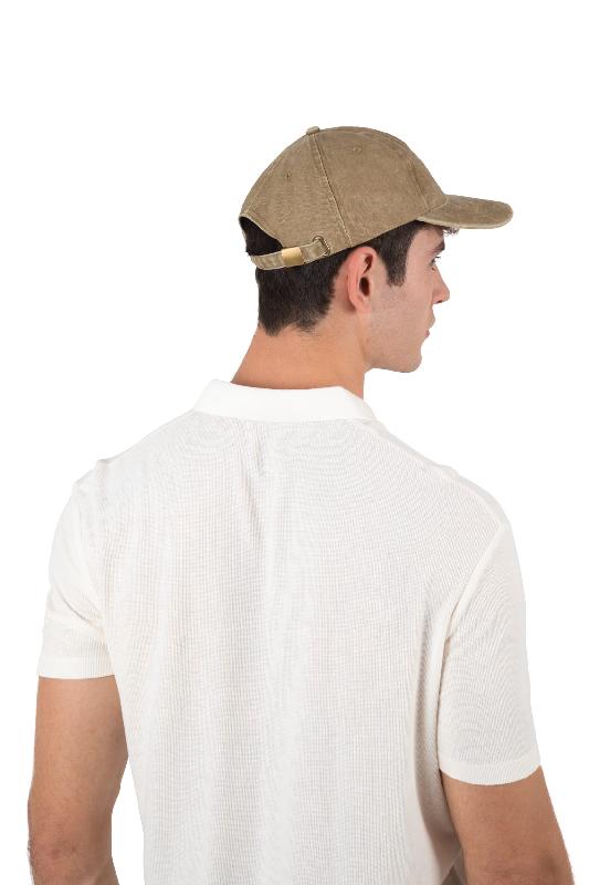 Casquette Vintage - 6 panneaux - Coton brossé épais effet Vintage - Réf: KP165_4