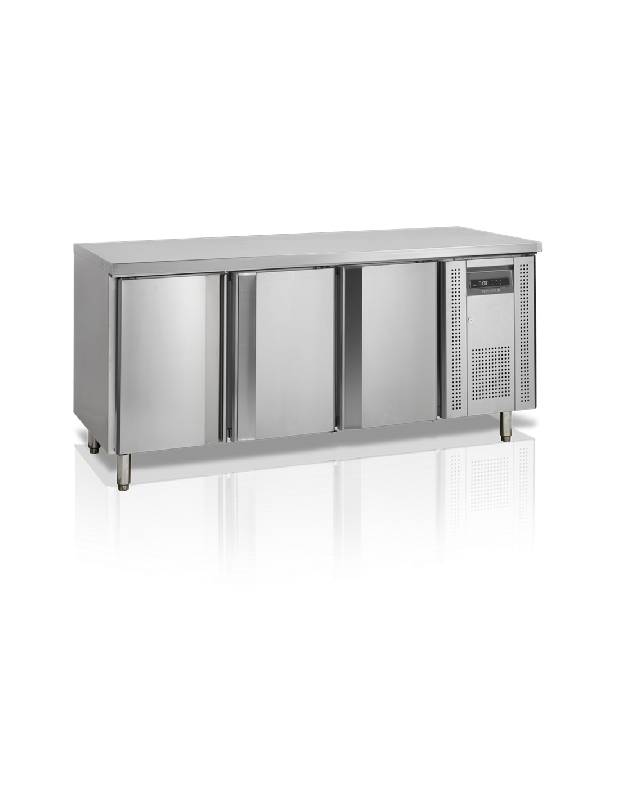 Desserte réfrigérée négative 3 portes - GN1/1, Inox AISI304, 402L - Centrale TEFCOLD CF7310/-SP_4