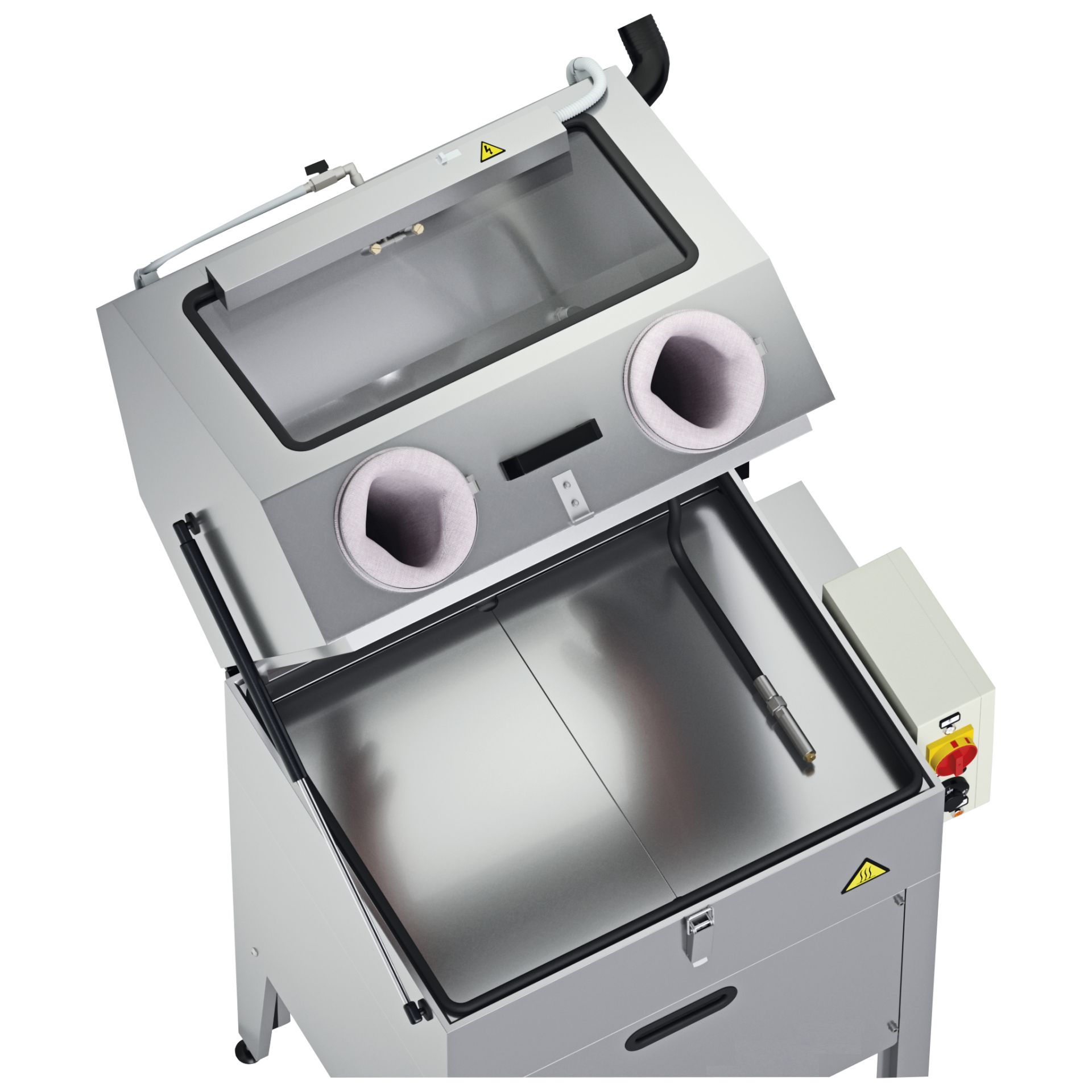 Fontaine de lavage fermée avec gants - capacité lavage : 700x660x560 mm_4