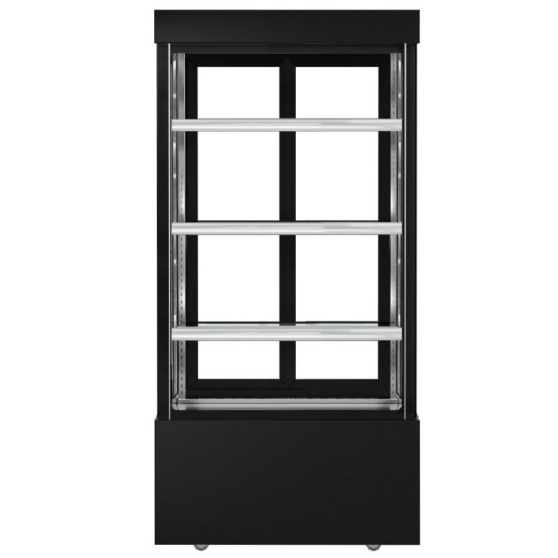 Vitrine réfrigérée pour pâtisserie MADRID - 1000 mm - 3 étagères - Noir_4