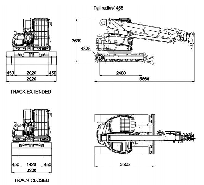 SPK60 - Mini Grue Télescopique sur Chenilles avec Cabine - Jekko - 6000 kg_4
