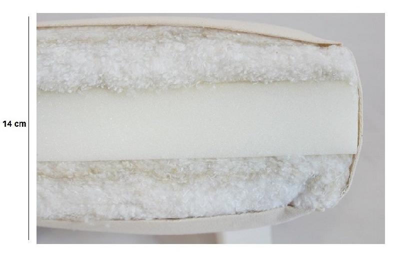 Canapé convertible futon UNWIND - Pin naturel - Coloris bleu pâle - Couchage 130 x 190 cm - Style scandinave et rétro_4