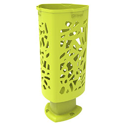 Corbeille publique en polyéthylène moulé haute densité - Traitée anti-UV et anti-graffiti - Modèle Mantille_4