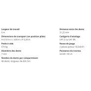 As 600 m1 - herse agricole - apv - largeur de travail 6 m_4