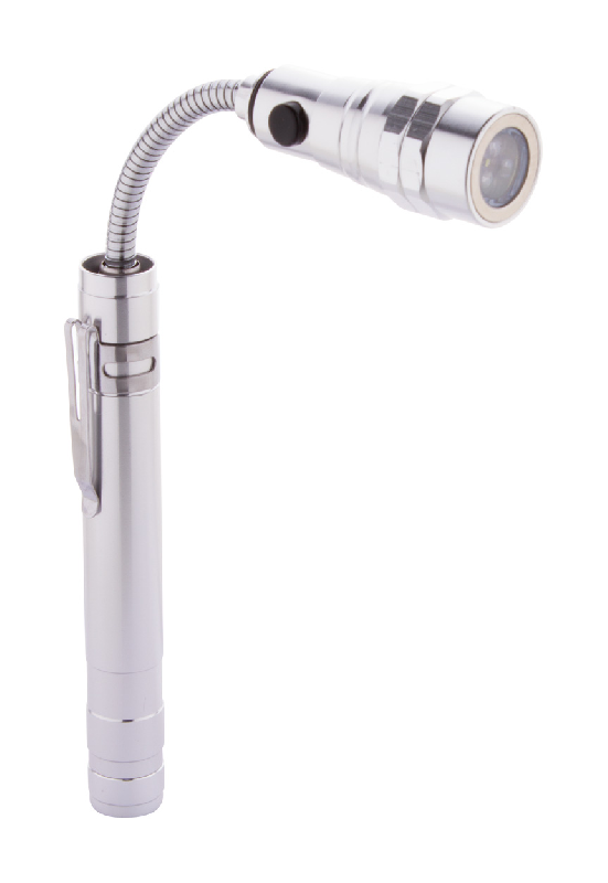 Lampe de poche extensible en aluminium - 3 LED, tête flexible et aimant, longueur max. 57 cm_4