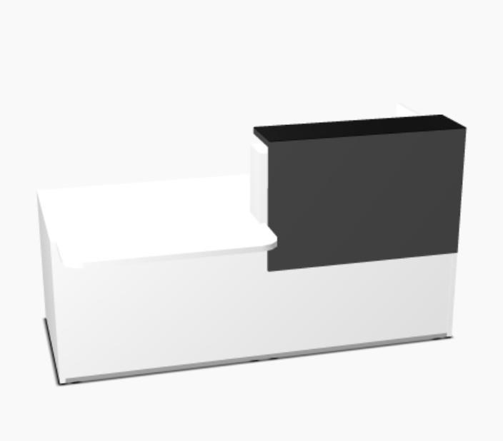 Bureau d'accueil lumineux Tera - MDD - 246, Gauche, Blanc_4