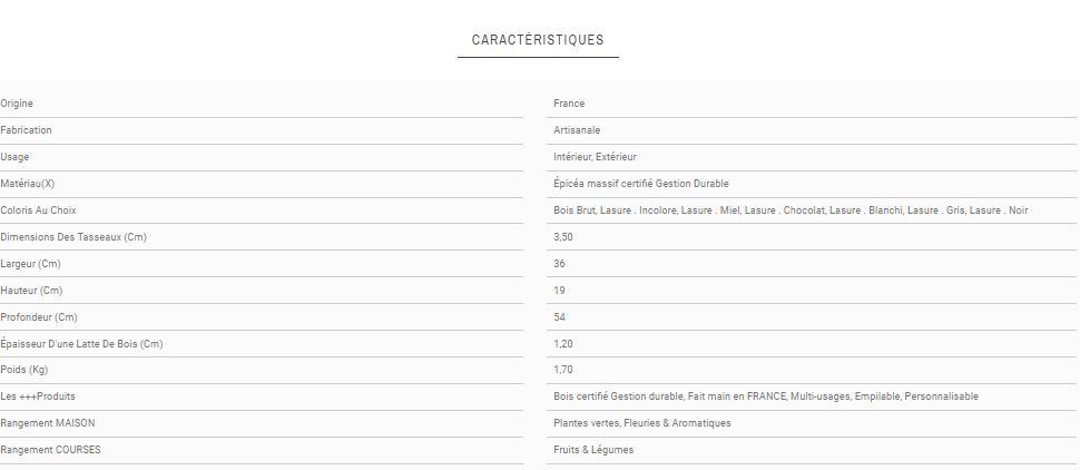 S1 - Caisse jardinière en bois Simply A Box - L36 x H19 x P54 cm - Bois brut ou 6 coloris de lasure à l'eau_4