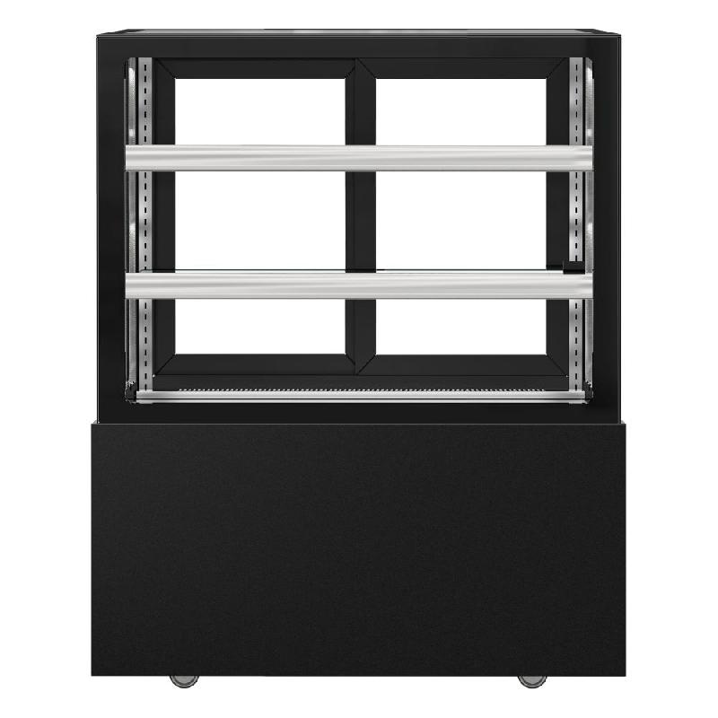 Vitrine réfrigérée pour pâtisserie MADRID - 1000 mm - 2 étagères - Noir_4