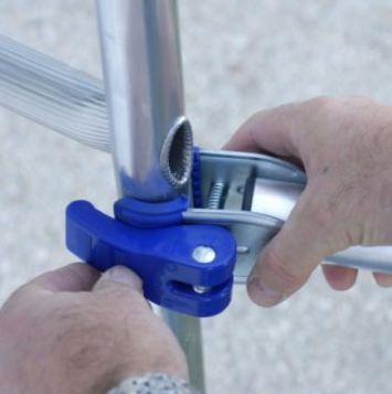 Échafaudage roulant aluminium Totem 2 Box 300 - Comabi SNC - Hauteur de travail maximale 9,85 m - Plateau bac_4