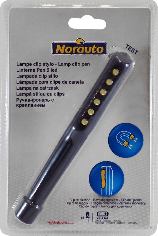 INCAR - Lampe torche à LED format stylo - 6 LED - Base magnétique - 936226_4