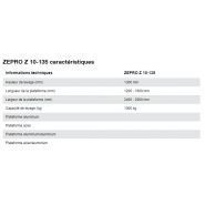 Équipement de manutention Hiab Zepro avec plateforme de 1600 mm