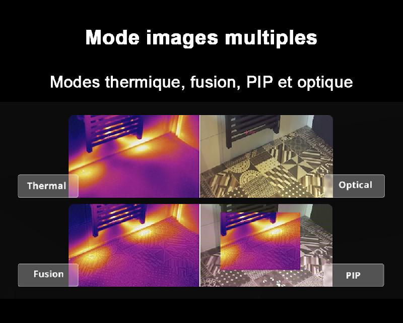 Caméra thermique portable HIKMICRO M11 - 192 x 144 px, -20°C à +550°C, écran tactile 3.5'', 25 Hz, pointeur laser, WiFi_4