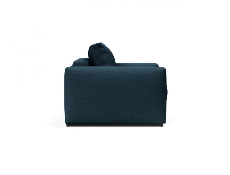 INNOVATION LIVING - Fauteuil design COSIAL Navy Blue convertible en lit 80x202 cm avec accoudoirs rembourrés_4