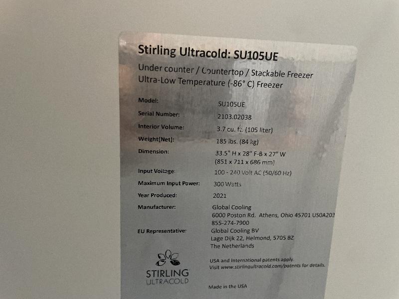 Congélateur ultra-basse température Stirling Ultracold SU105UE_4