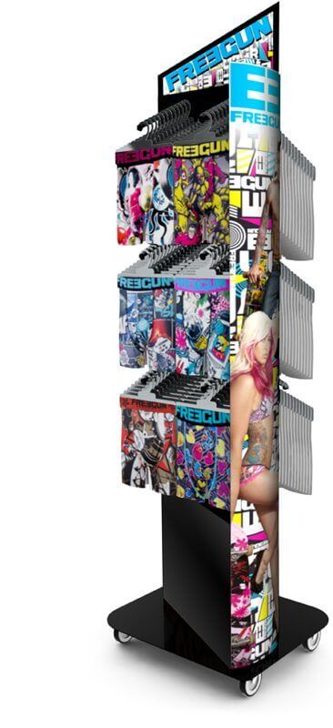 Présentoirs de sol - meuble présentoir Seiller - métal, bois ou plastique - agencement et stockage en magasin_4