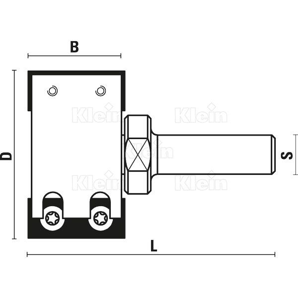 We150.500.R - Fraise à plaquette HW pour rainurages Z=2 - diamètre 50 - Sistemi s.r.l._4