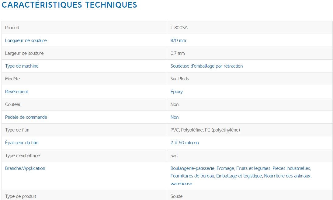L 800SA - Soudeuse en L semi-automatique compacte - Audion - Épaisseur du film 2 x 50 microns_4