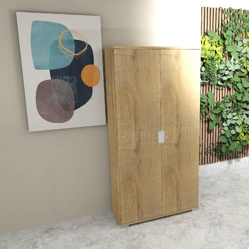 Grande armoire à portes battantes TAK - Mobel Linea - Chêne veiné_0