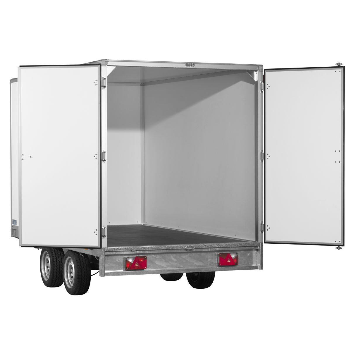 PS1520 - Remorque fourgon en bois Saris - 2000 kg - Double essieu - Freinée_4