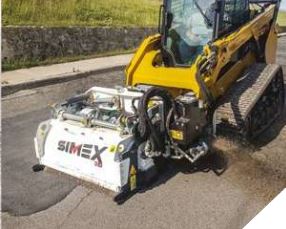 Raboteuse Simex avec performeur pour optimiser les performances selon la vitesse