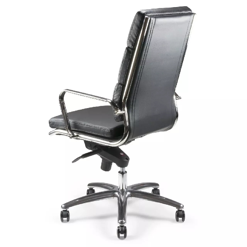 Fauteuil de Direction synchrone - cuir Noir pleine fleur -  So Ravenne - Avec_4