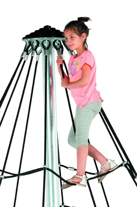Araignée pour aire de jeux - Hauteur 2m, 2.7m ou 3.5m - Filet de pyramide en corde armée Ø 16 mm_4
