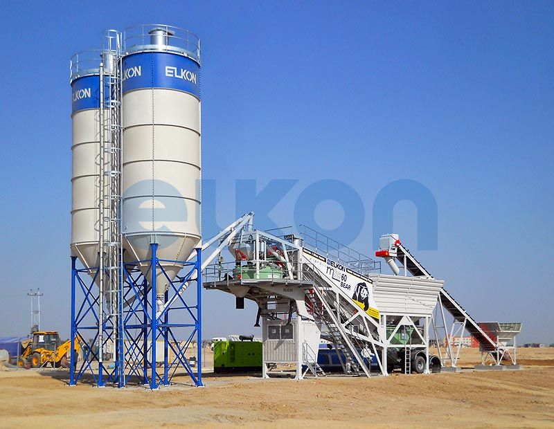 Centrale à béton mobile Master-60 Pegasus-Bear-Panthera - 50 m³/h - silo intégré 36 tonnes (modèle BEAR)_4