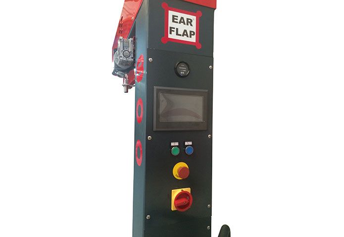 Banderoleuse semi-automatique avec système de sécurité et signal lumineux START/STOP