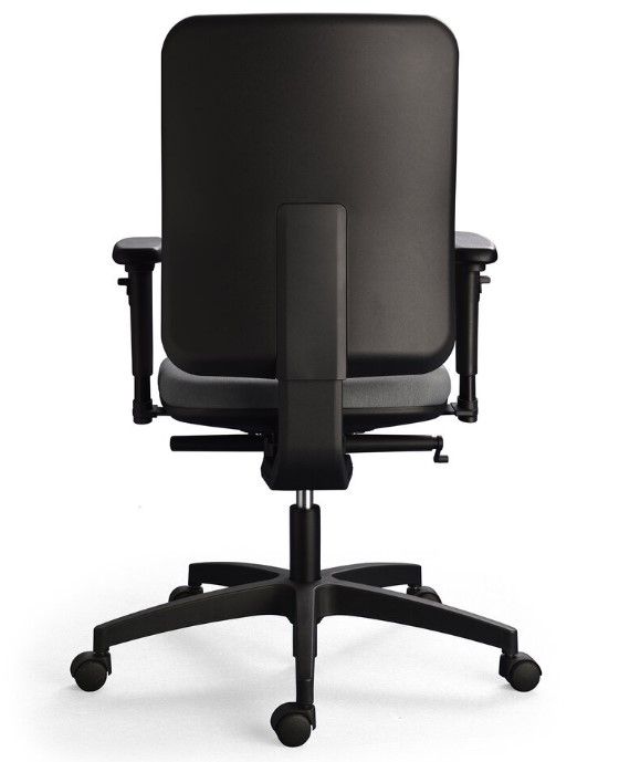 Tasko - chaise de bureau ergonomique - Sitis - roulettes design blanches - assise et dossier tissu ajustables_4