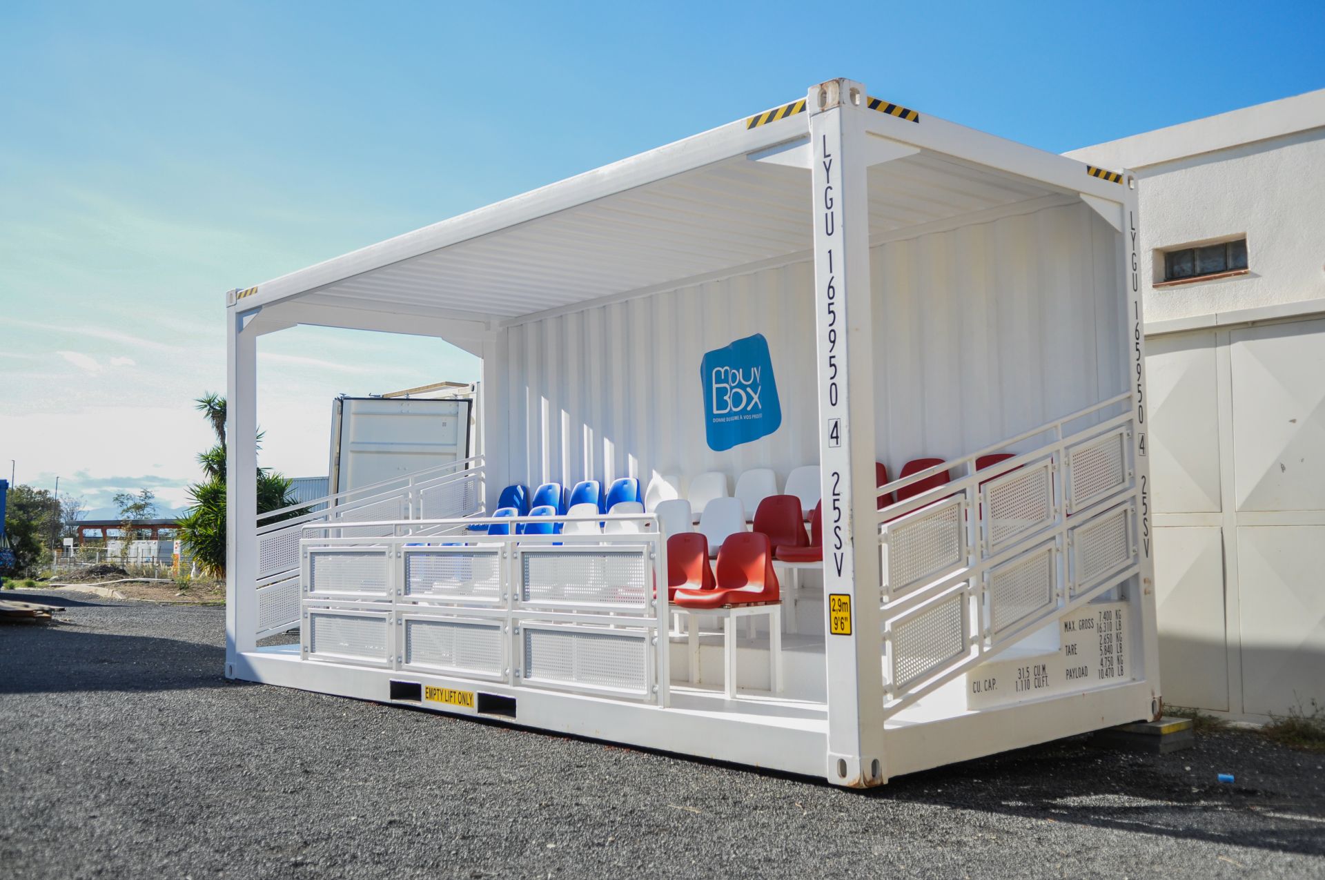 Tribune portable pour stades et événements