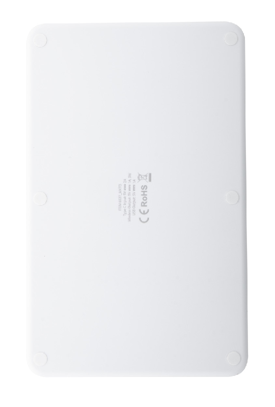 Chargeur induction de bureau en bambou - 5W avec support téléphone et Power Bank USB 1000 mA_4