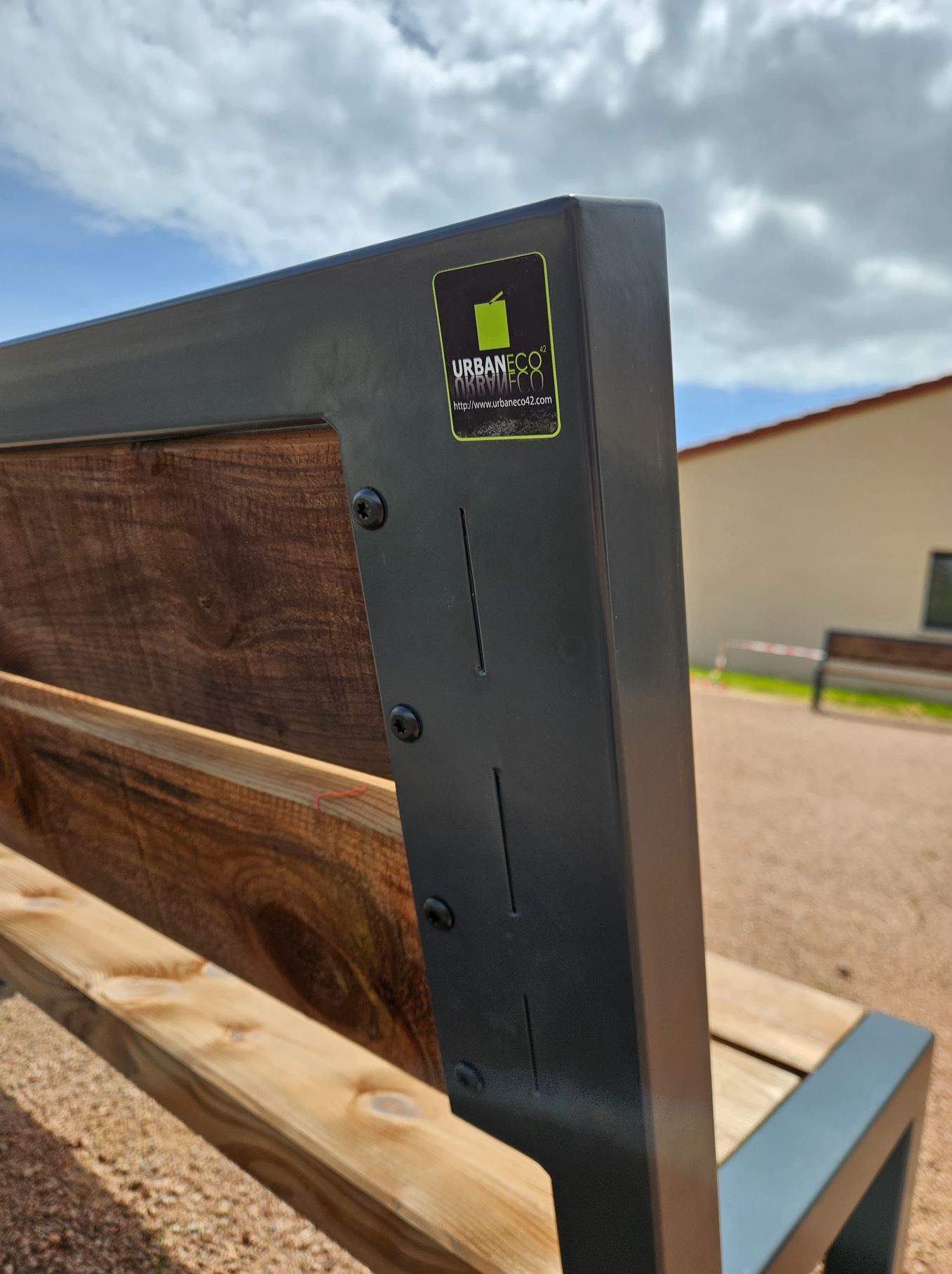 Banc public en bois classique - Urbaneco 42 - Banc et méridienne Miami au style Art Déco 1910_4