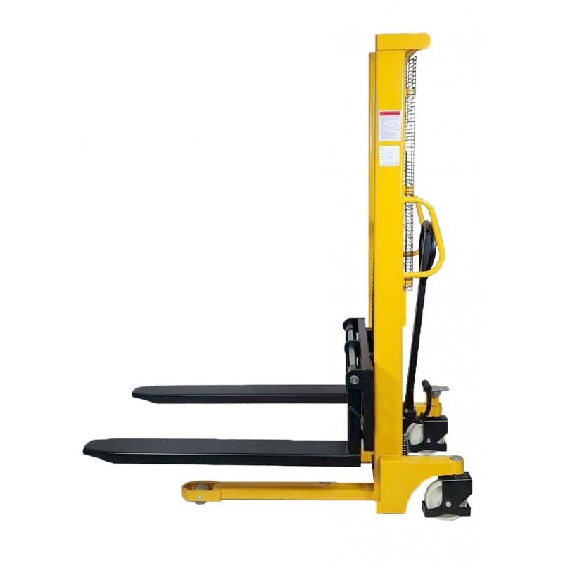 Gerbeur hydraulique SYC 1T 1.6M - Fourches extensibles - Capacité 1T et hauteur 1600mm_4