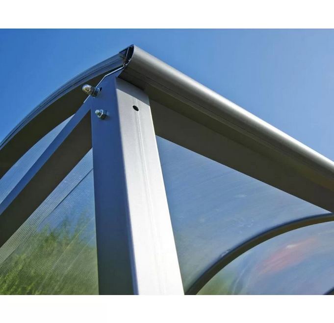 Abri vélos et motos voûte XXL - Structure acier galvanisé - Toiture polycarbonate anti-UV - 5000x3010x4160 mm_4