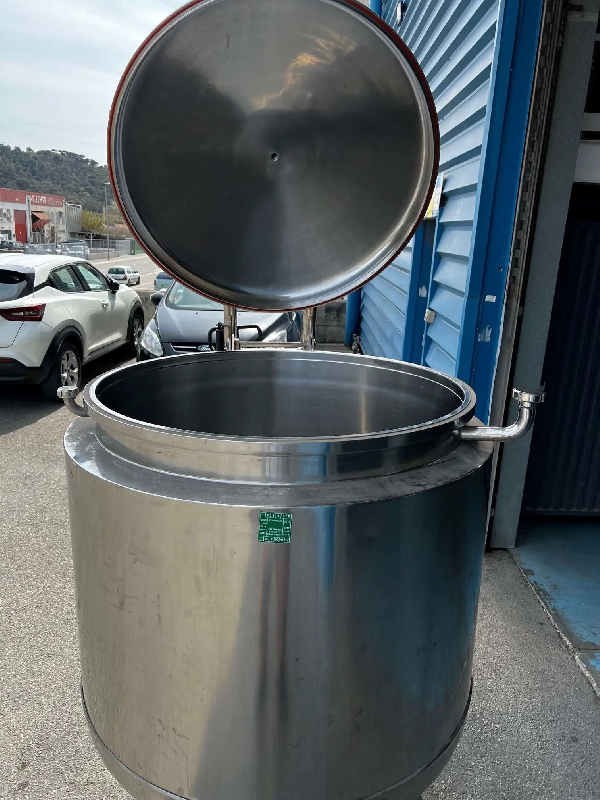 Cuve inox d'occasion 700 litres avec chemise - référence : c7410_4