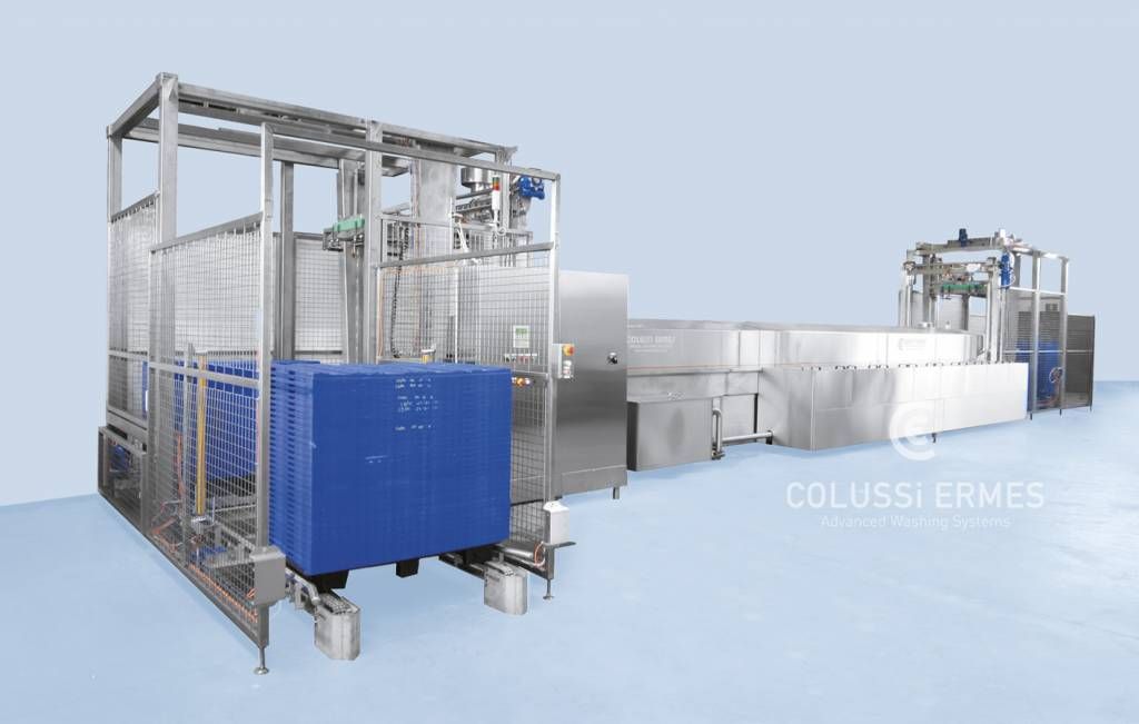 Laveuses industrielles alimentaires - Lavage de palettes Colussi Ermes - Capacité jusqu'à 300 palettes/heure_4