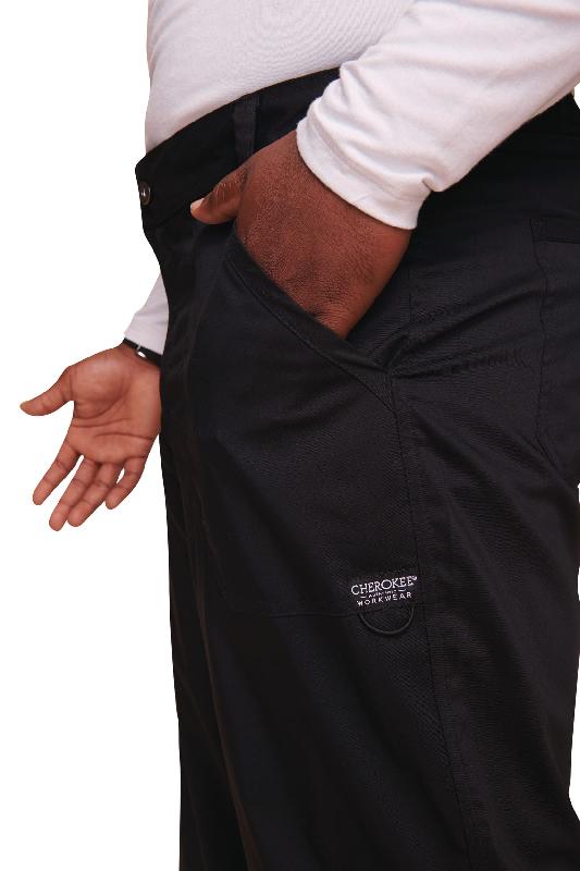 Pantalon cargo à braguette homme - Réf: CHWWE140 - Cherokee - 78% polyester, 20% viscose, 2% élasthanne_4