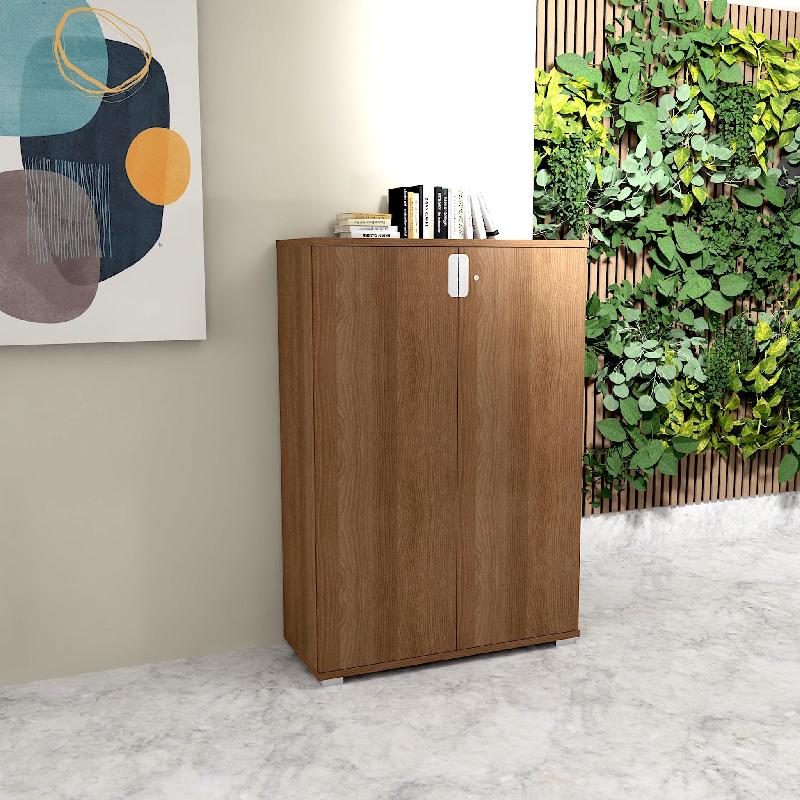 Armoire de rangement avec portes battantes TAK - Mobel Linea - Acacia foncé_4