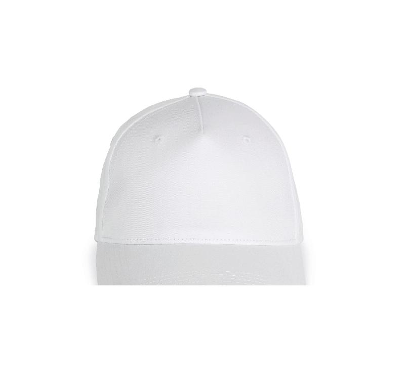Casquette en coton recyclé - 5 panneaux - Boucle ajustable métal - Réf: KP916_4