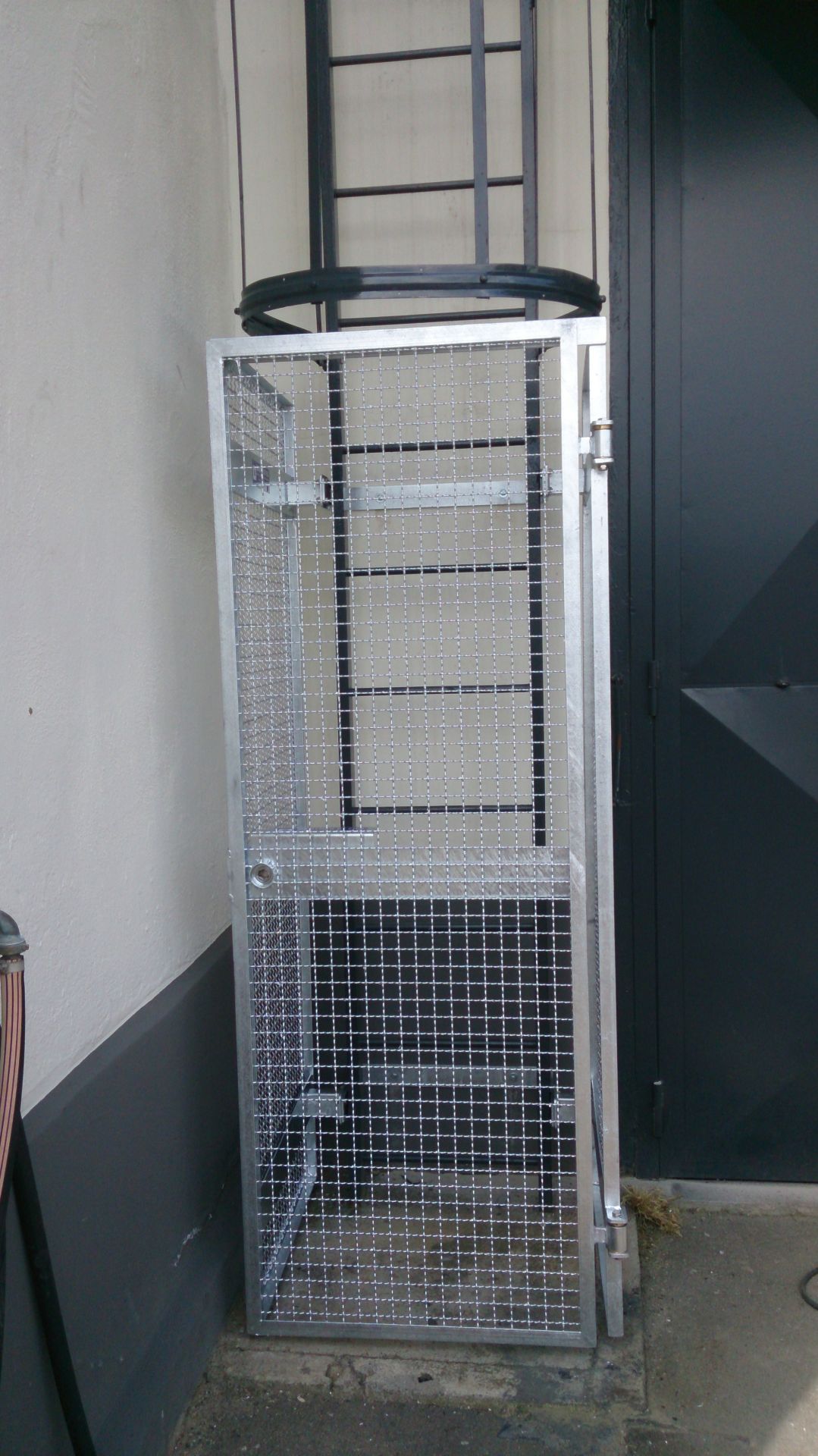 Échelle à crinoline standard ou sur mesure - aluminium brut, anodisé, acier galvanisé ou inox_4