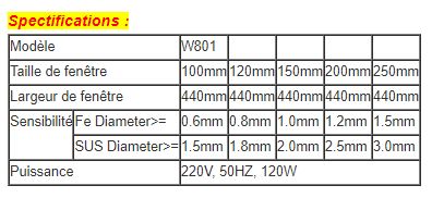 Hd-w801 - détecteurs de métaux automatiques - Haida - 175 kg - pour l'industrie alimentaire et textile_4