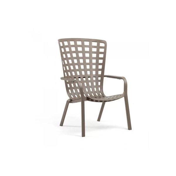 Fauteuil en résine FOLIO - Stamp - Relaxation d'extérieur avec dossier inclinable et motifs ajourés_4