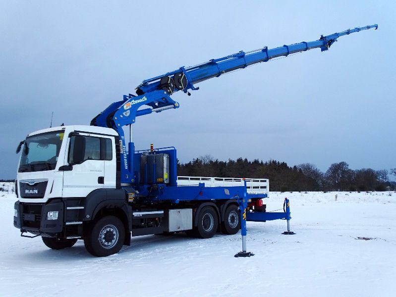 Série 60000 E ASC PLUS - Grue auxiliaire Cormach - Pression 320 bar - Jusqu'à 30.43 m de longueur de bras_0