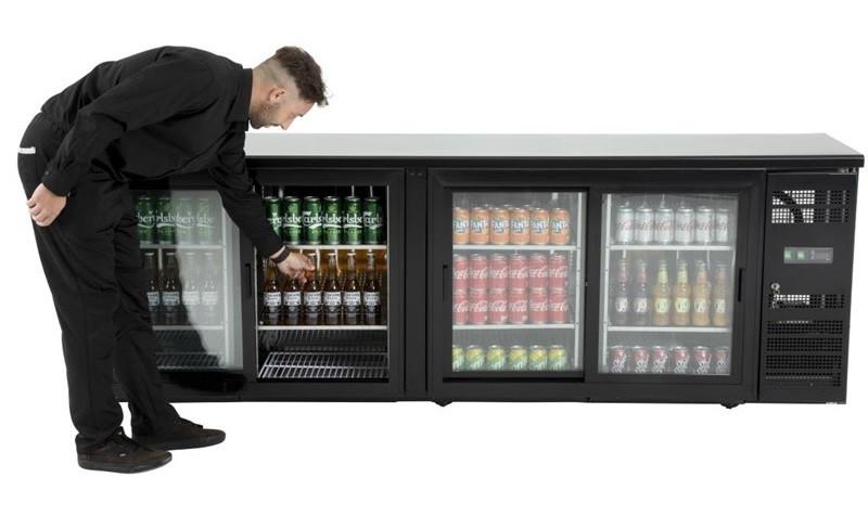 Arrière bar 4 portes en vitres coulissantes (+2°c à +8°c)_4