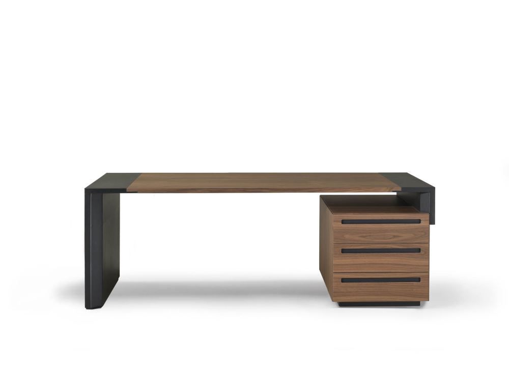 Crossing - Bureau de direction en cuir et bois - i 4 Mariani_4