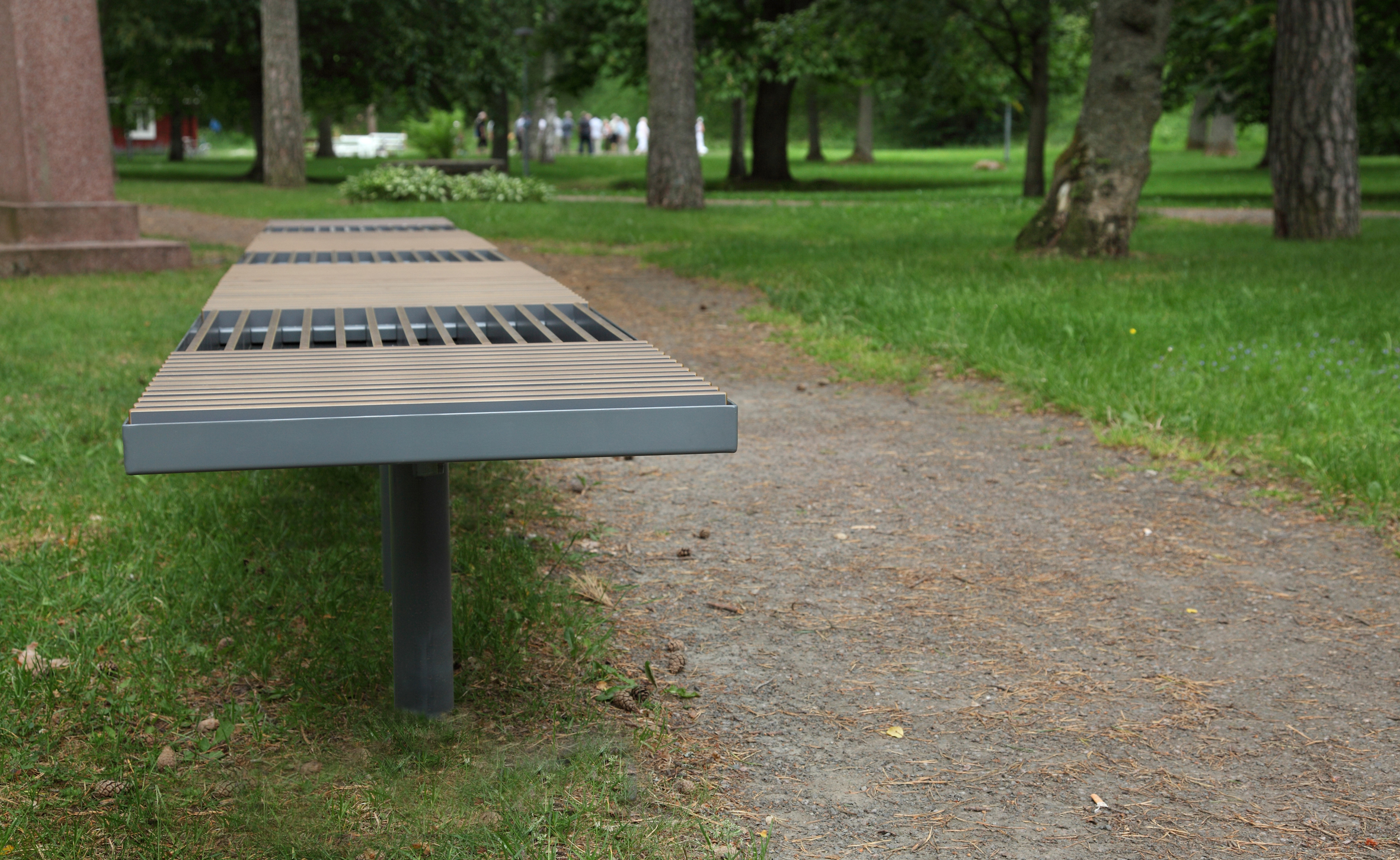 Banc public Grid réf 8029282 - Hags - 1800 mm de longueur, 82,37 kg_4