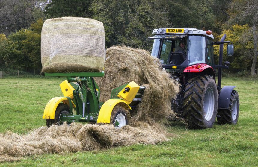 Dérouleuse à chaîne SL700X - Hustler Equipment - capacité 2 balles, balles rondes et enrubanné_4